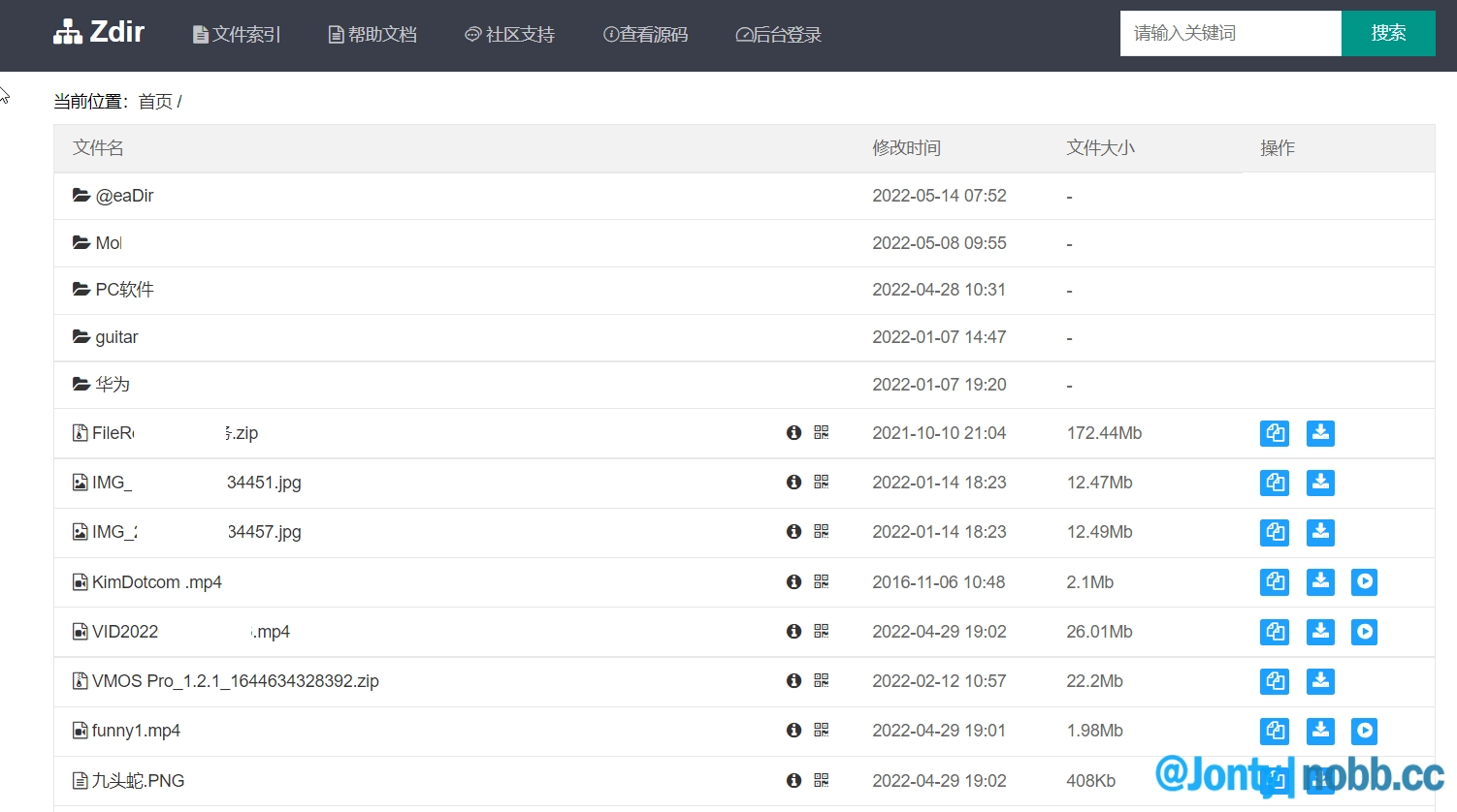 群晖NAS-超轻量级云盘ZDIR-web文件服务器-任意二维码访问-支持在线播放-加密访问